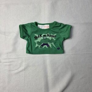 Build A Bear Hulk shirt green Marvel